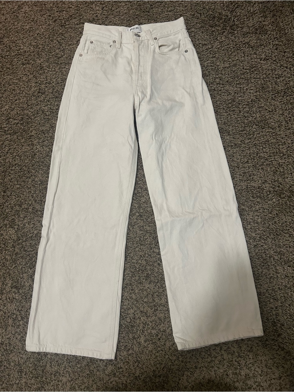 Women's White Wide Leg Jeans